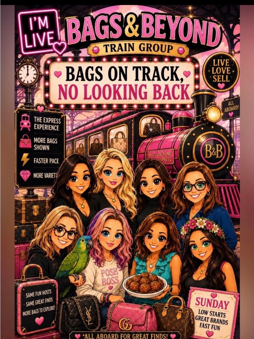 Bags and Beyond Show, every SUNDAY starting at 7-8 am EST, Letβs do this! - Picture 1 of 12